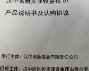 汉中高新实业收益权01定融产品介绍及正常兑付与违约全面解读