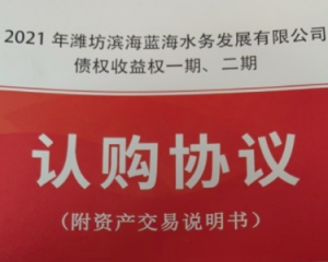 2024潍坊滨海蓝海水务发展有限公司债权收益权一期，二期定融产品安全正常兑付与风险违约解读