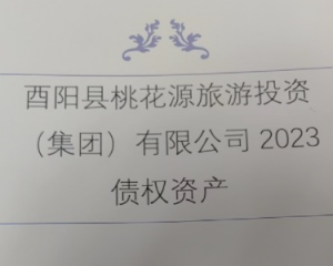 2024酉阳县桃花源旅游投资集团有限公司债权资产定融产品安全正常兑付与风险违约解读