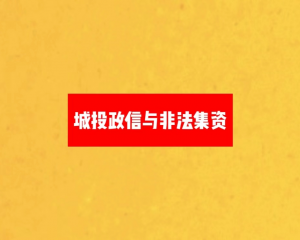 2024专业解读政信理财非标定融城投债会被判定为非法集资吗